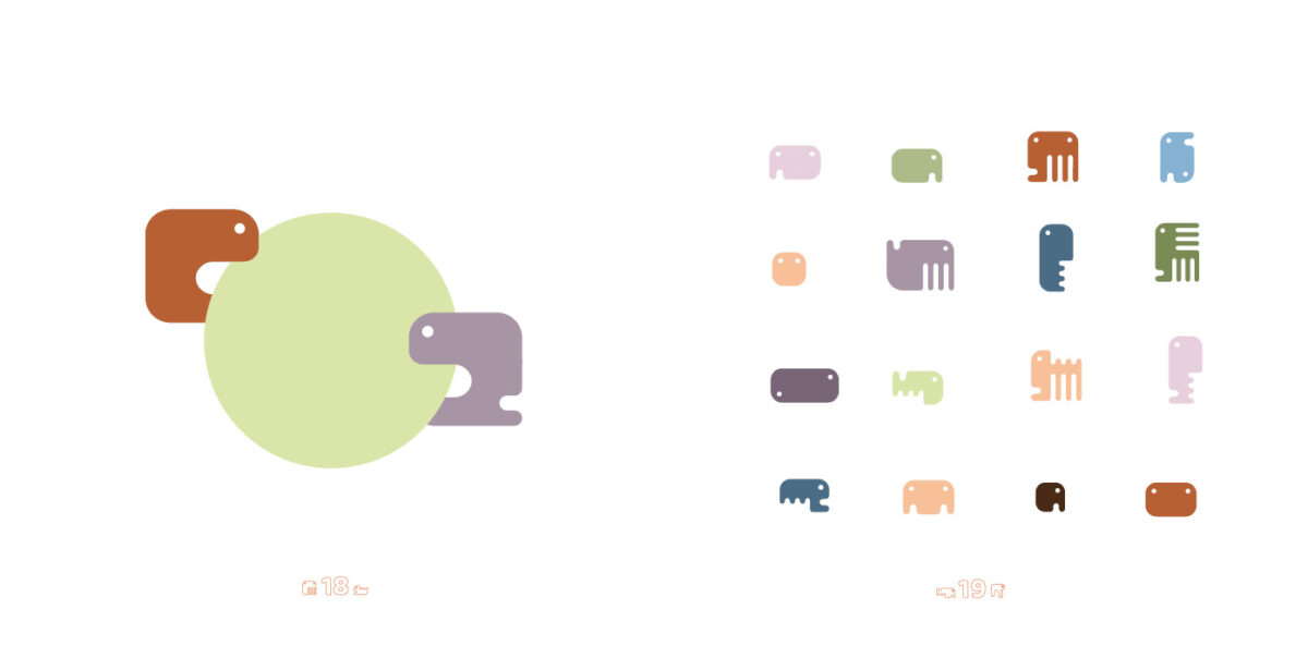 wesen_booklet18:19 Bild zeigt Illustrationen von verschiedenen Fabelwesen